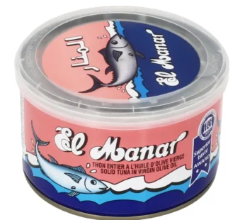 THON PÂLE ENTIER À L’HUILE D’OLIVE VIERGE EXTRA 400 G