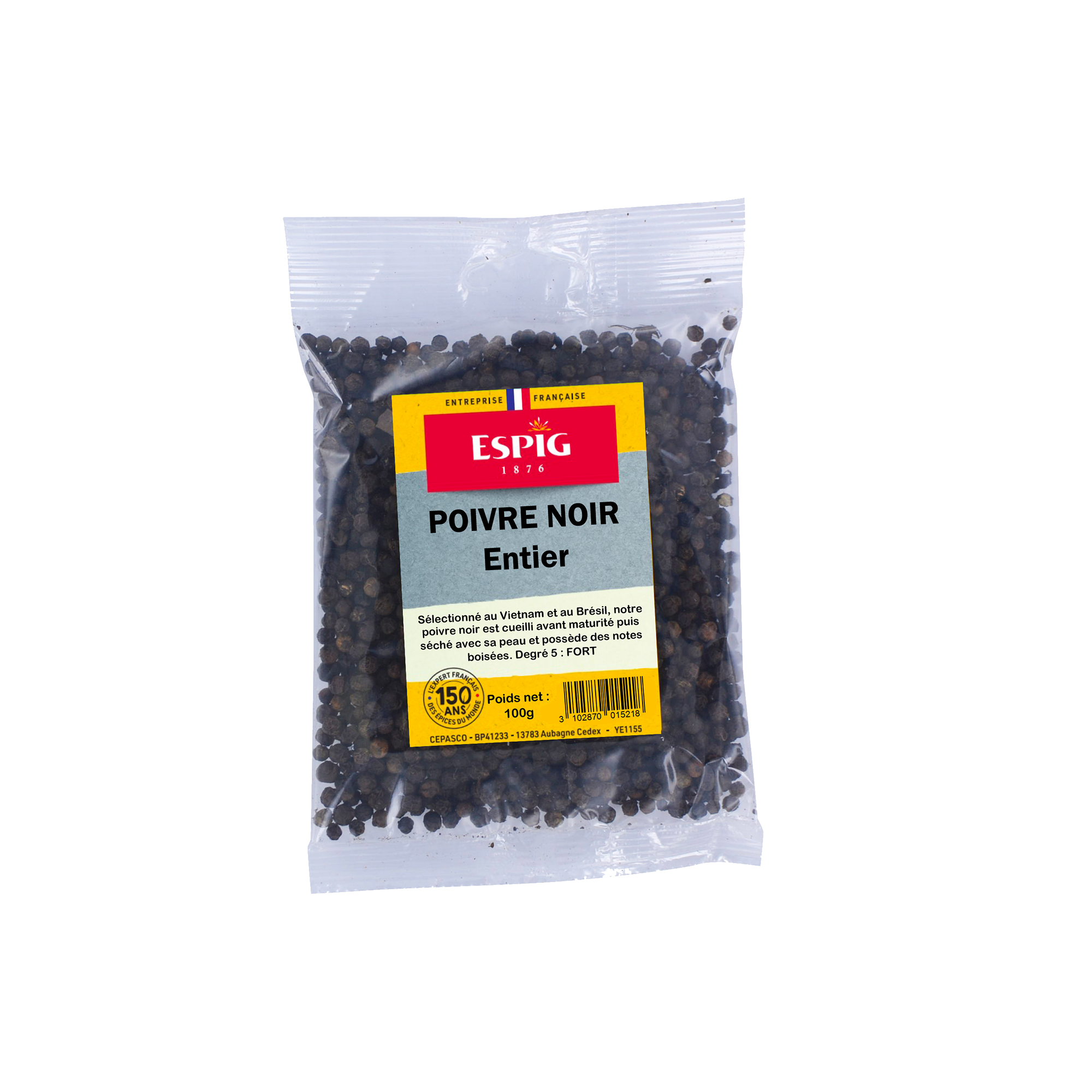 Poivre Noir Entier 100 Gr