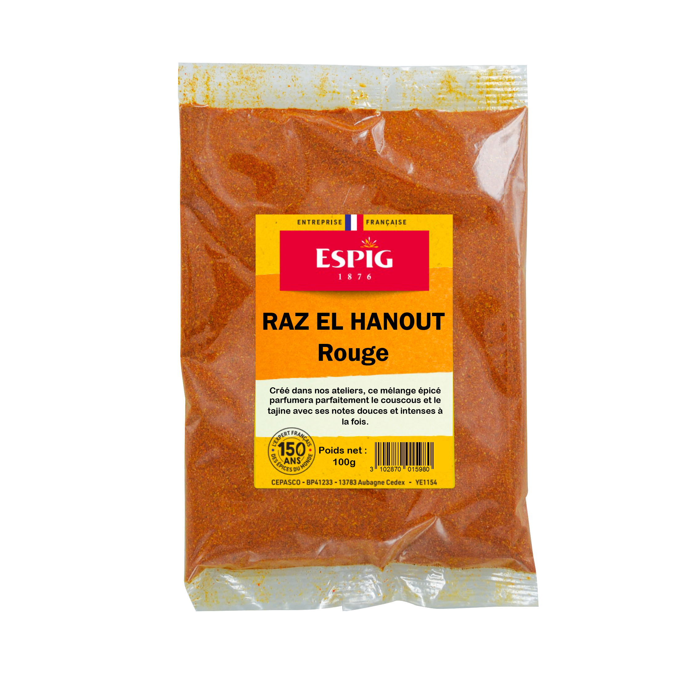RAS EL HANOUT Rouge 100 Gr