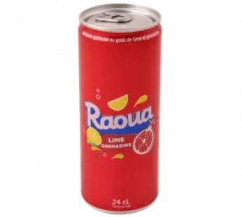5+1 Gratuit Raoua Lime Grenadine en canettes de 24cl