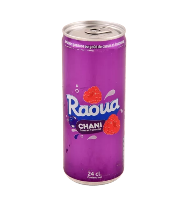 Raoua Framboise Cassis en canettes de 24cl