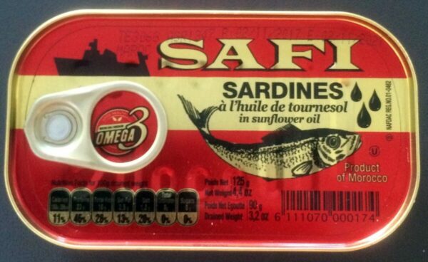 Sardines à l’huile de tournesol 125 g
