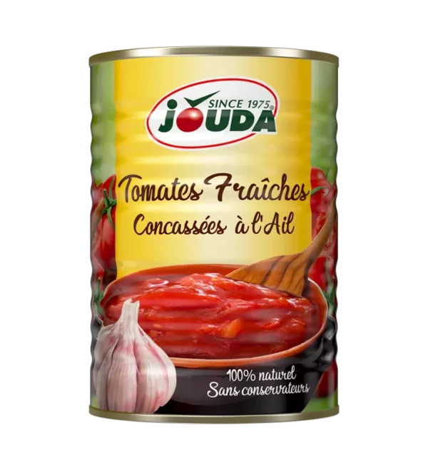 Tomate fraîche concassée à l'Ail JOUDA 400 Gr
